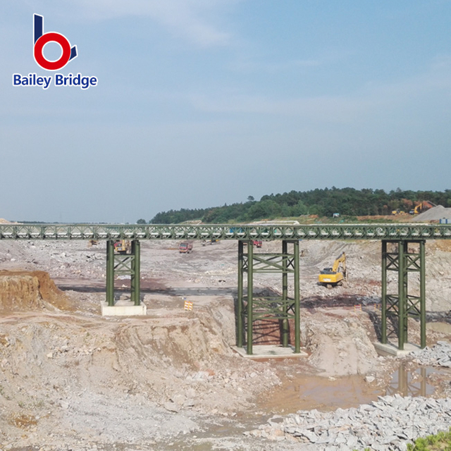 Temporary Bridge For Emergency Use Bailey Portable Steel Prefabricated Compact