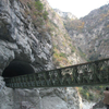 Bailey Bridge (CB-200, 39.624m Long, 18-rows, Deck-type, Single-lane, Clear Width: 6m) at Baihetan Hydropower Station, Qiaojia County, Sichuan Province