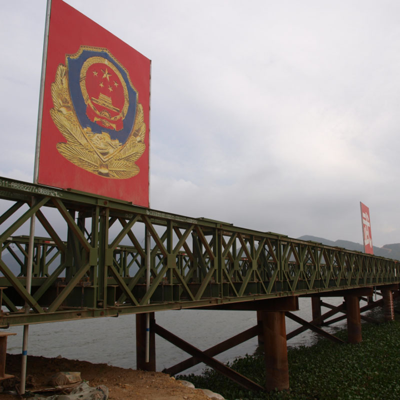 Bailey bridge (HD-321, DSR, 288m long) for Xiamen-Shenzhen Railway, Shanwei City, Guangdong Province