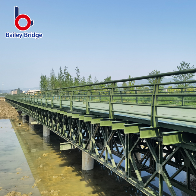 Metal Construction Bridge Temporary Steel Pedestrian Bridge Bailey Bridge