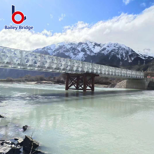 Temporary Bridge For Emergency Use Bailey Portable Steel Prefabricated Compact