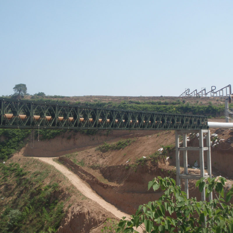 Bailey Bridge with The Longest Span in China (CB-200, 67.056m, Single-span, DSR) at Feng Xiang County, Shaanxi Province