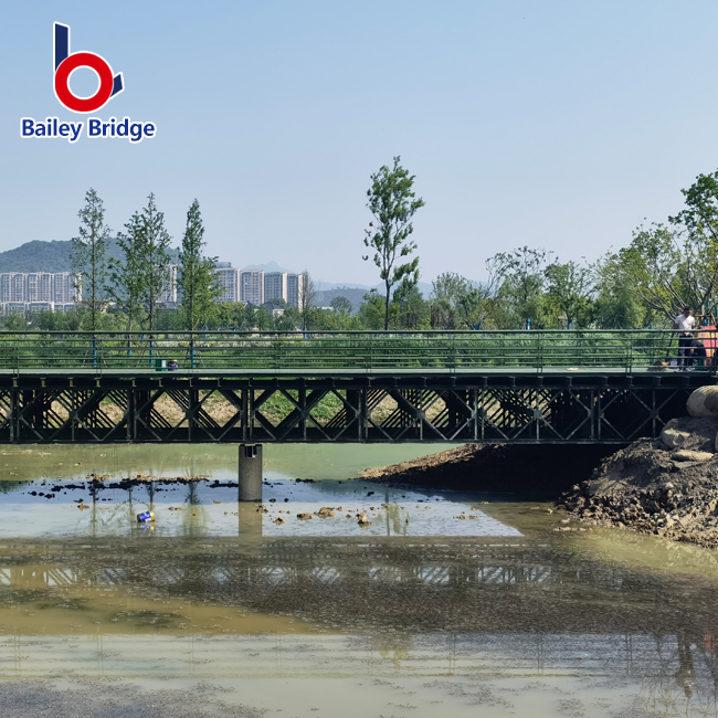 Metal Construction Bridge Temporary Steel Pedestrian Bridge Bailey Bridge