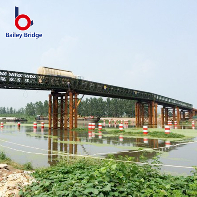 Wholesale Temporary Pedestrian Bridge High Security High Load Steel Bailley Truss Bridge