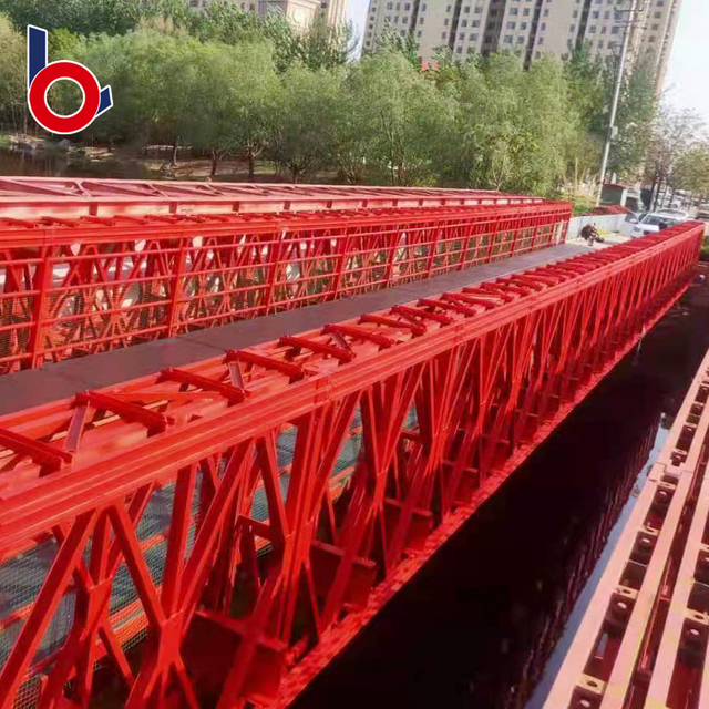 Bailey Bridge (HD-321, TSR) To A 42m Prefabricated Pedestrian Bridge in Liaocheng, City, Shandong City Province