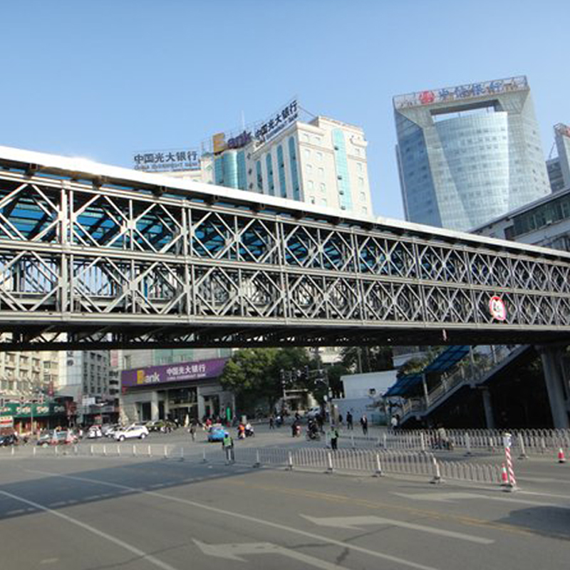 Bailey Bridge with The Longest Span in China (CB-200, 67.056m, Single-span, DSR) at Feng Xiang County, Shaanxi Province