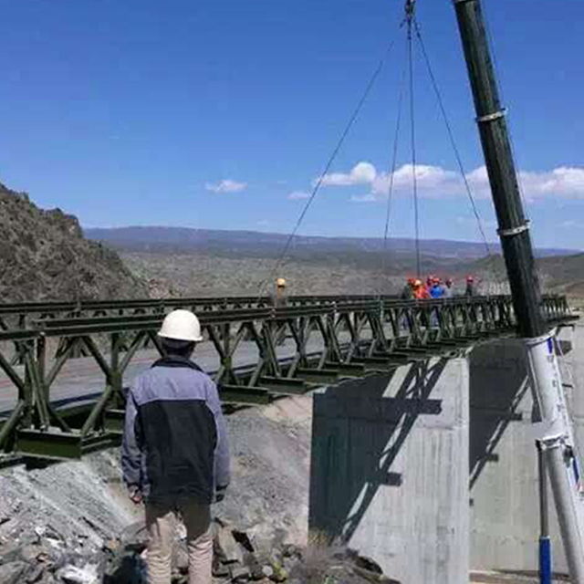 Bailey bridge (HD-321, DSR, 288m long) for Xiamen-Shenzhen Railway, Shanwei City, Guangdong Province