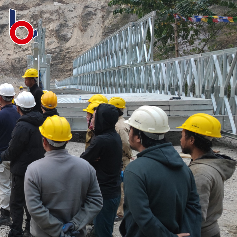 Factory Price Puente Bailey Foundation China Supplier Temporary Steel bridge