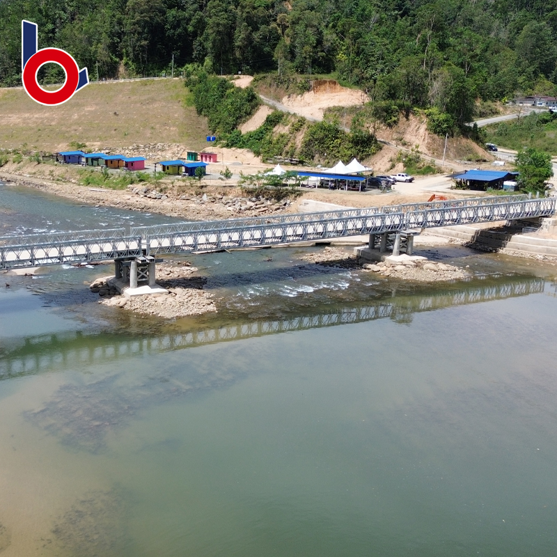 Successfully delivered and erected a CB200 Bailey Bridge project in Malaysia