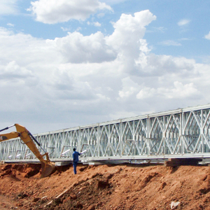 Temporary Steel Bridge Prefabricated Compact Steel Truss Bridge