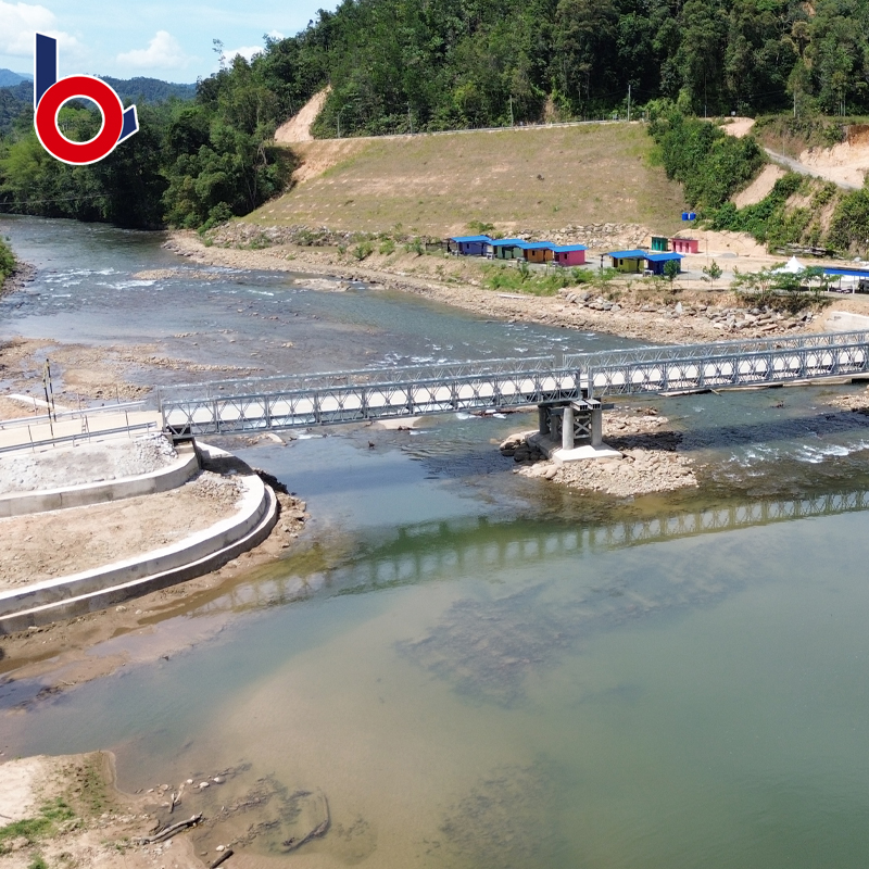 Successfully delivered and erected a CB200 Bailey Bridge project in Malaysia