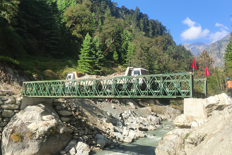 Nepal Manang Marsyangdi Hydropower Bridge