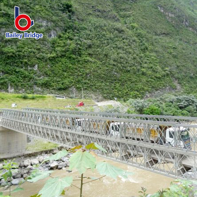 Compact 321 Bailey Bridge installation and load testing