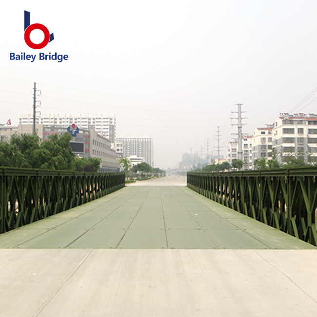 Compact 321 Bailey Bridge installation in emergency recovery zone